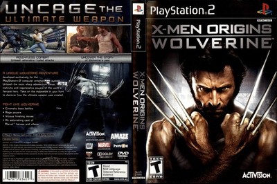 X-Men Origins Wolverine PS2 Original Game Art insert Only No Game