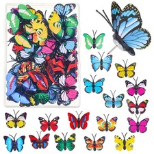 40 Pcs Butterfly Push Pins Decorative Thumb Tacks Colorful Cute Map Board Pins