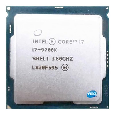 Intel Core I7 9700K Processor CPU LGA 1151 V2 SRG15 8C/8T 3.60GHz Max 4.90GHz