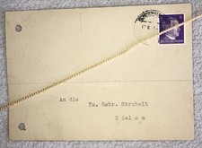 von Boddien Autogramm Gut Schwarzenhof Schwinkendorf Waren 9.8.1943 Gielow  P41