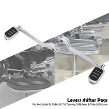 Heel Toe Gear Shift Lever w/ Shifter Peg For Harley Street Road Glide King 88-25
