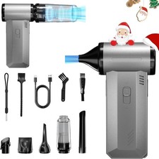 2-in-1 Compressed Air Duster-150000RPM Super Power Electric Air Duster with 8...