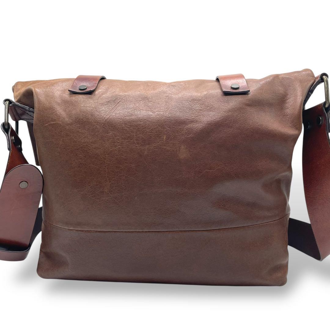 バッグ BANANA REPUBLIC Archive Leather Messeng Vintage Banana Republic Unisex Blk Leather Messenger Bag
