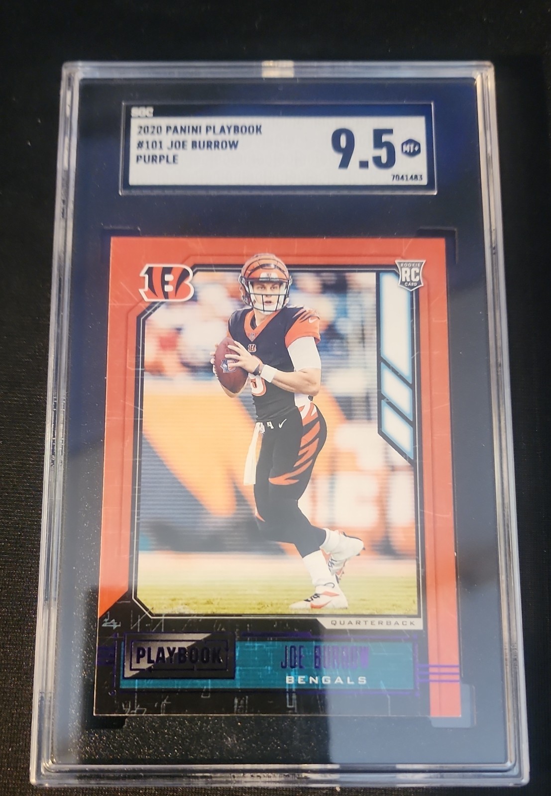 2020 Panini Playbook - Rookies Joe Burrow #101 Purple (RC)