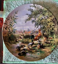 2 Sammelteller Wandteller, Seltmann Weiden,  Tiere unseres Dorfs