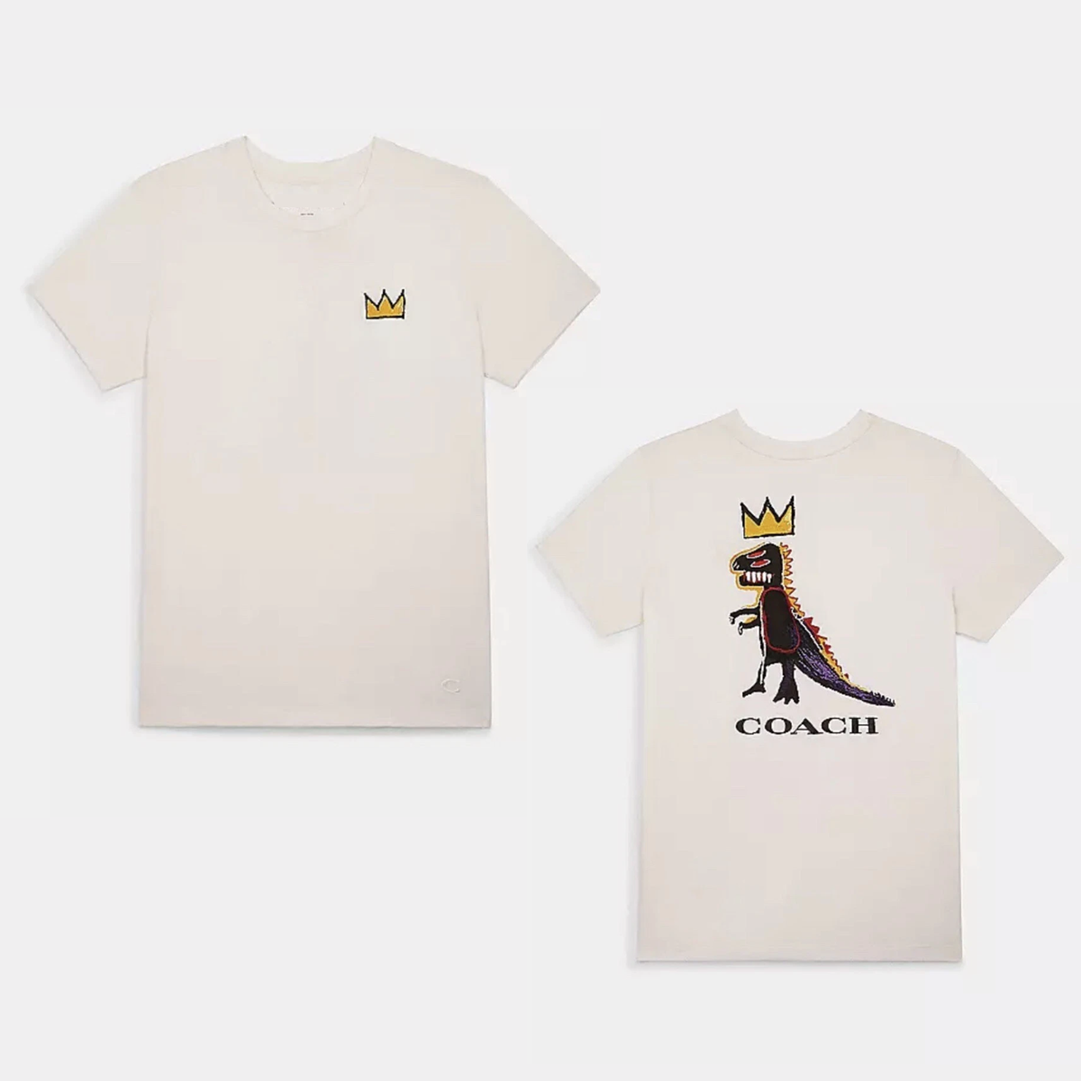 【専用】COACH コーチ Basquiat バスキア 恐竜Tシャツ S Coach Coach X Jean Michel Basquiat T Shirt Unisex Size S-5XL | eBay