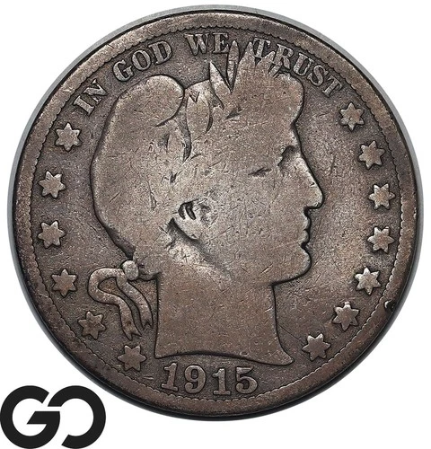 1915 Barber Half Dollar