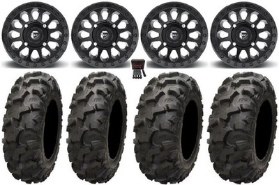 Fuel Vector MB 14'' Wheels 28'' Blackwater Tires Can-Am Defender