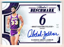 2024-25 Flawless Kareem Abdul-Jabbar Benchmark Amethyst Auto #BEN-KAJ (2/3)