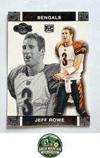 Jeff Rowe 2007 Topps Co-Signers Rookie Card /2249 Cincinnati Bengals #56 RC. rookie card picture