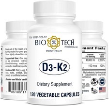 Bio-Tech D3-K2 120 Vegcaps
