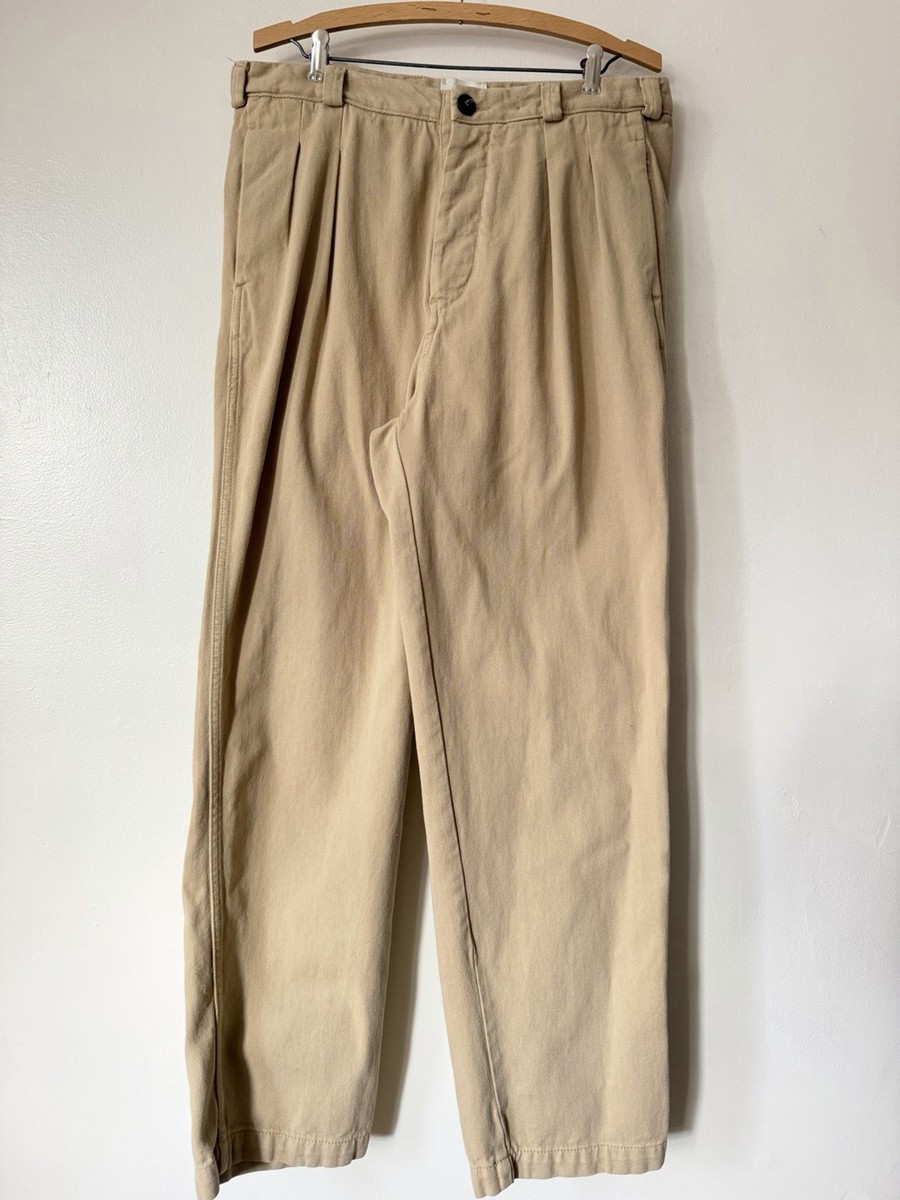 BRUT Archives Pablo Twill Cotton Double Pleated Tapered Pants