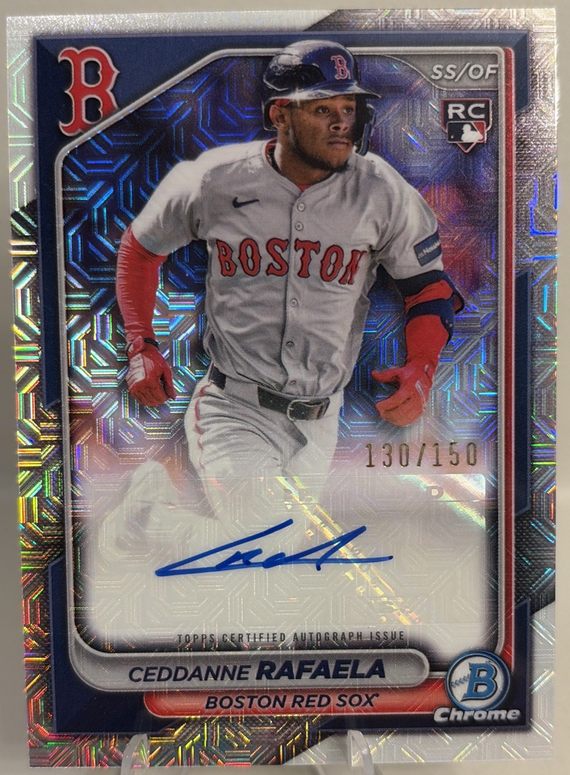 2024 Bowman Chrome - Mega Box RC Mojo Autographs Ceddanne Rafaela #CRA-CR /150