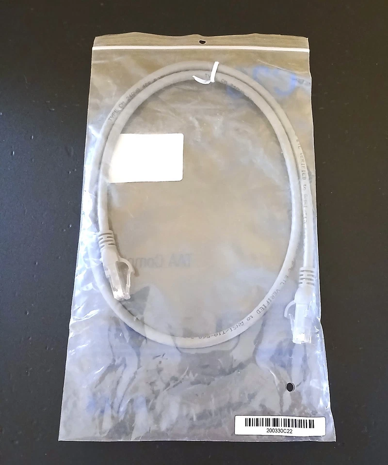 C2G 3 FEET CAT6 SNAGLESS PATCH CBL GRAY-TAA COMPLIANT--NEW-- - Image 2 of 2