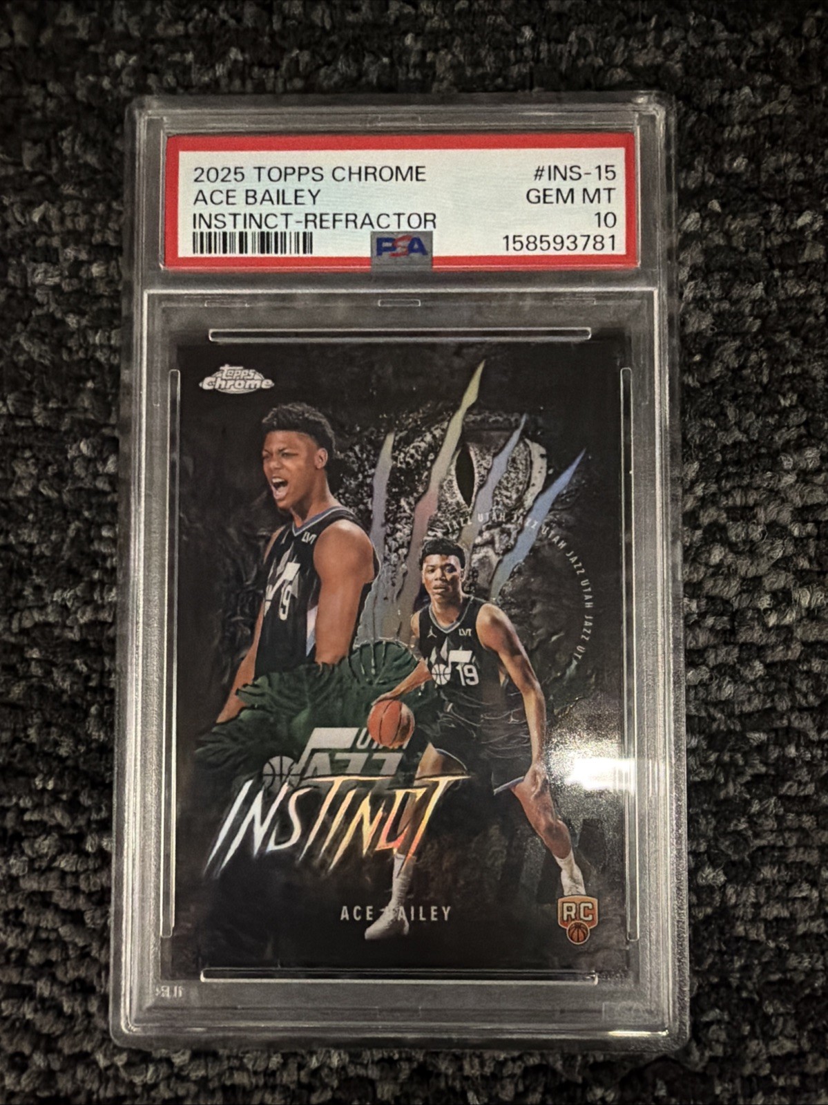 2025-26 Topps Chrome - Instinct Ace Bailey #INS-15 Refractor (RC) PSA 10