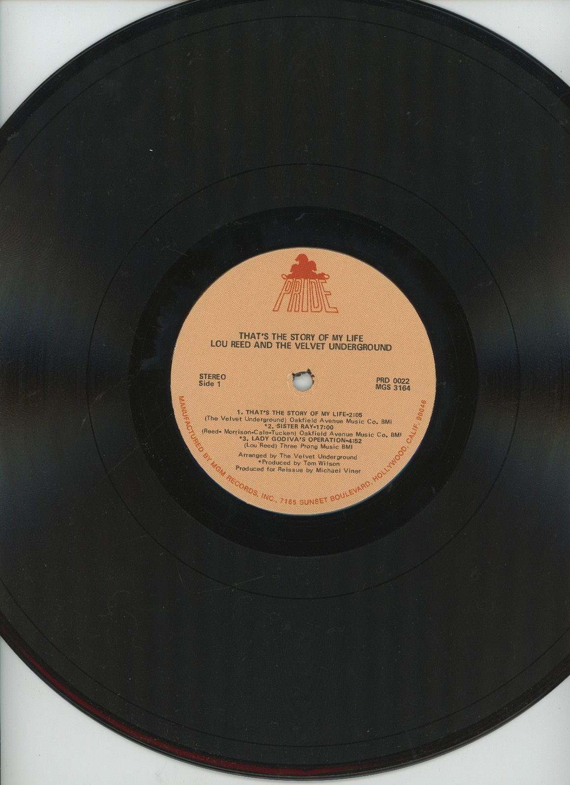 Lou Reed and The Velvet Underground That's the Story of My Life Vinyl...