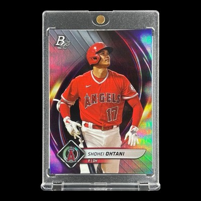 SHOHEI OHTANI PLATINUM RAINBOW FOIL HOLO CARD 2022 Bowman Platinum - Dodgers