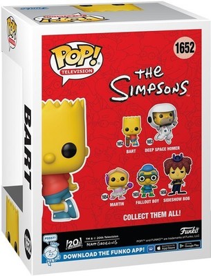 Funko Pop! Vinyl: The Simpsons - Bart #1652 for sale online | eBay