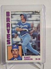 Topps 1984 Randy Johnson Atlanta Braves Base Set Baseball Card #289