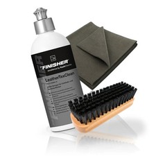 Lederreiniger Textilreiniger Set THE FINISHER LeatherTexClean Reinigungsbürste