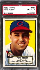 1952 Topps #189 PETE REISER PSA 6 EX-MT 30258396 