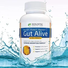 Holistic Health Labs Gut Alive Ultra Strength Superior Absorption- (60 Capsules)