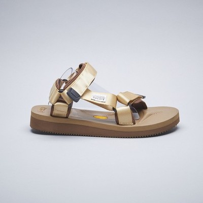 SUICOKE DEPA-V2 OG-022V2 Tan Beige Vibram Slides Sandals Slippers