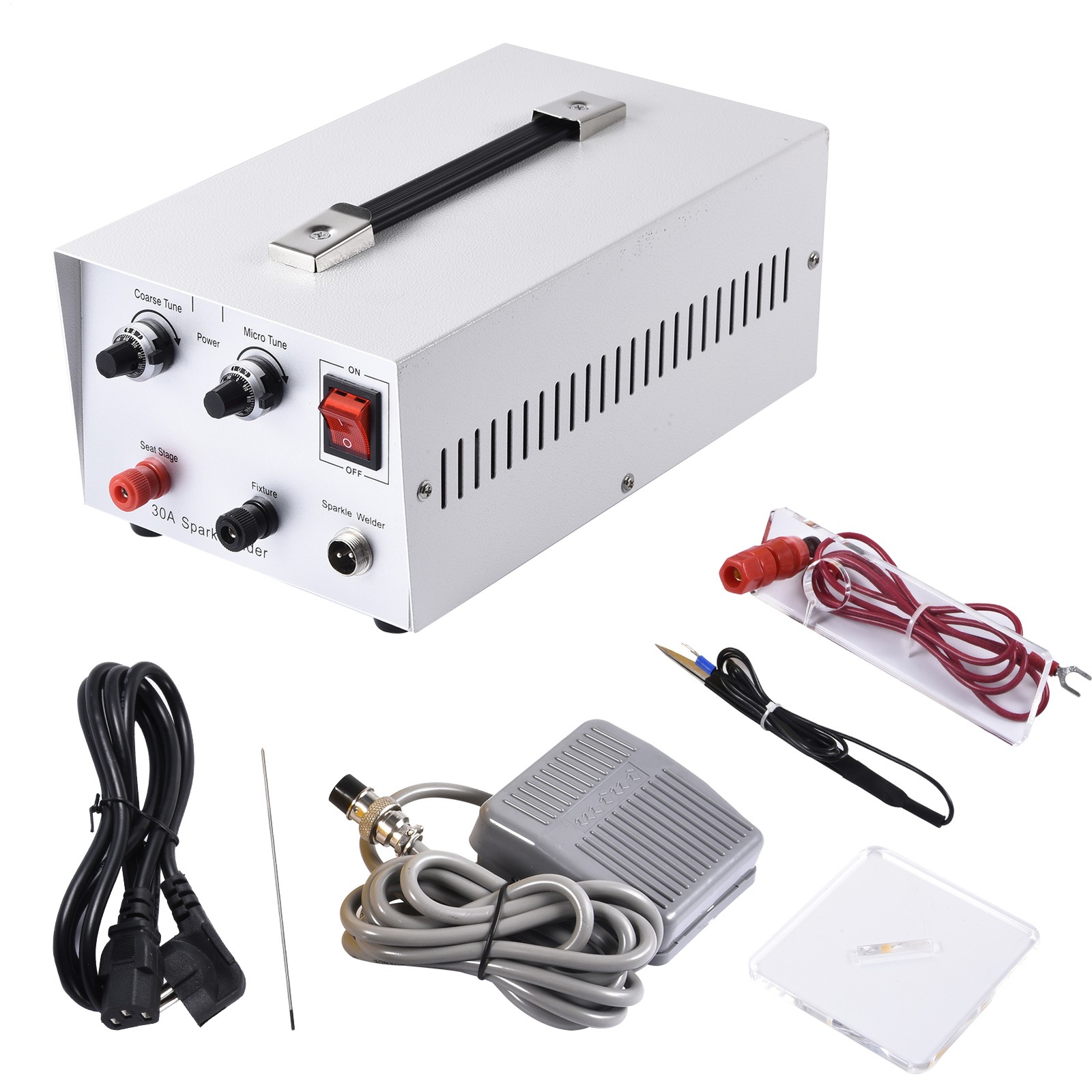 Jewelry Spot Welder, Pulse Sparkle Spot Welder 110V 30A Portable Spot Welder