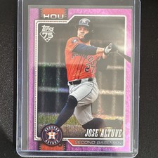 2026 Topps Series 1 Jose Altuve  #278 Pink Sand Glitter Houston Astros