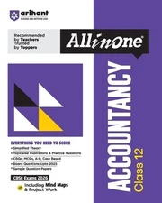 Arihant All in One Accountancy Class 12 for CBSE Exams 2025-26 as per latest syl