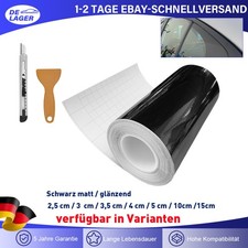 10m Autofolie Schwarz Glanz / Matt Zierleiste...