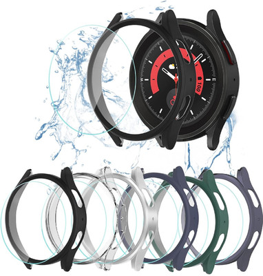 HASDON [6+6Pack] Case and Screen Protector for Samsung Galaxy Watch 5 pro 45mm,