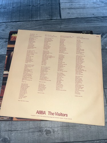 ABBA - The Visitors - 12” Vinyl Record LP - 1981 Vogue France 1st Press Complete - Picture 5 of 9