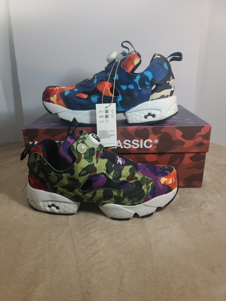 Reebok A Bathing Ape BAPE Instapump fury OG Q47370 US 8.5 Men JP
