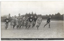 Football: 1913 Washington State College (Now University); Pullman, WA; RPPC
