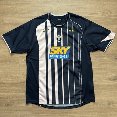 Rare VTG 2004-05 Juventus Nike Sky Sport Jersey Black Pink Away