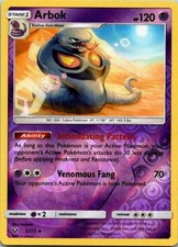 Arbok 37/73 Reverse Holo Pokemon Shining Legends 2017 NM