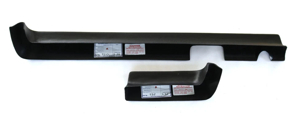 New 2-PC Black Molded Dash Cap Cover Set / For 1968 Plymouth Valiant Barracuda - Image 4 of 4