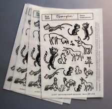 4 strony Typofix (litery transferowe) : muzycy miejscy z Bremy