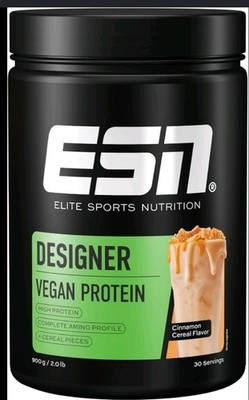 ESN Vegan Designer Proteinpulver, Cinnamon Cereal, 900 g, cremige Konsisten