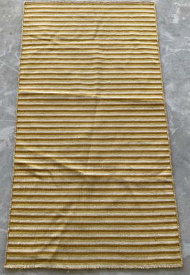 Vintage Traditionell Handarbeit Gestreift Kelim Flachgewebe Wollteppich Carpet 150x80cm