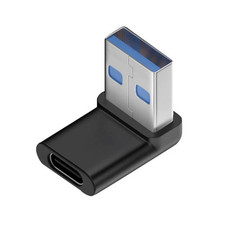 Right Angle USB Adapter 90 Degree up and down Angle USB 3.0 Male to Type C Femal