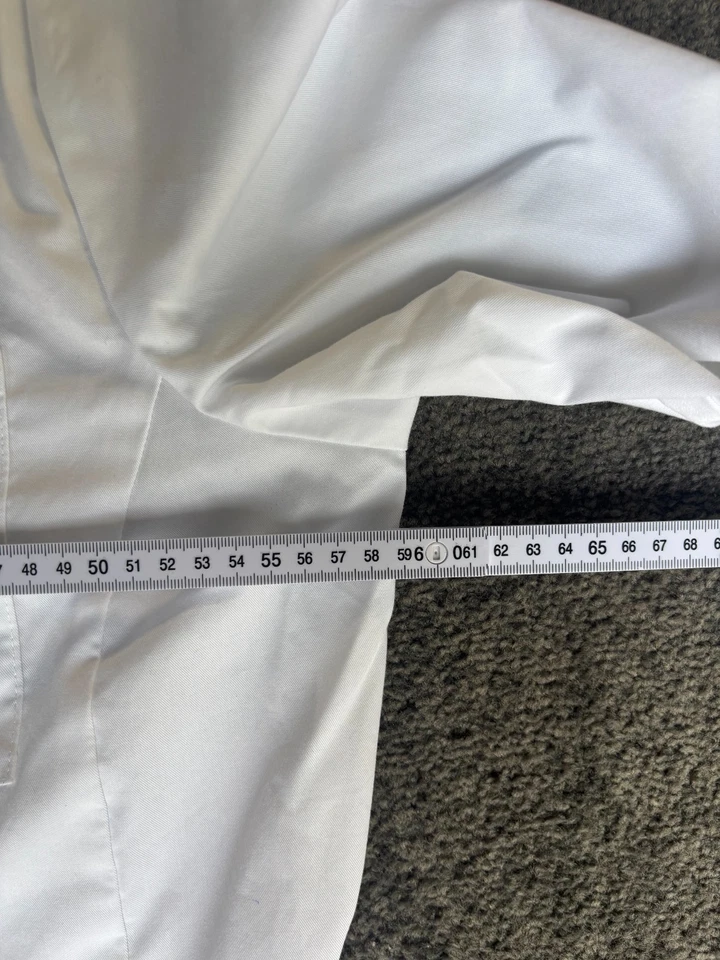 Cherokee Project Lab Coat Women Size Large White Polyester Long Sleeve Button-Up - Image 2 of 4