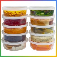 - Deli Containers with Lids Leakproof - 40 Pack BPA-Free Plastic Microwavable Cl