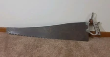 Vintage Disston & Sons No. 196 Docking Saw  Crosscut  30" Blade Length Rough Cut