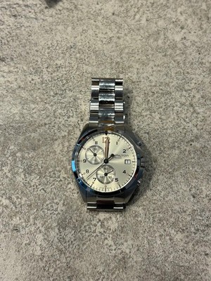 Hamilton Khaki Pilot Chronograph H765120 QZ Armbanduhr Quarz Silber Gebraucht...