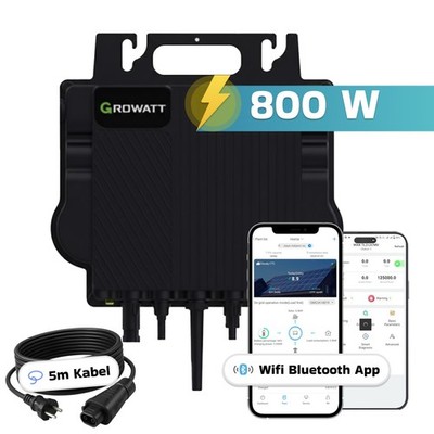 GROWATT NEO-800M-X  800 W Mikro-Wechselrichter für Balkonkraftwerk 2 MPPT
