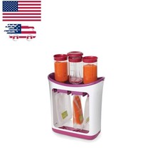 Effortless Purple Baby Food Maker  Pouch Filler - BPA Free, Space-Saving Design