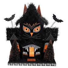 12" LED Lighted Owl Haunted House