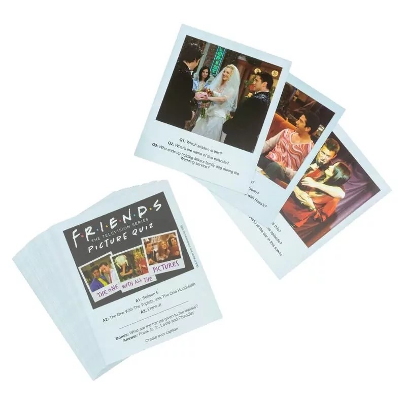FRIENDS TV Show Picture Quiz with 50 Trivia Cards. Family fun